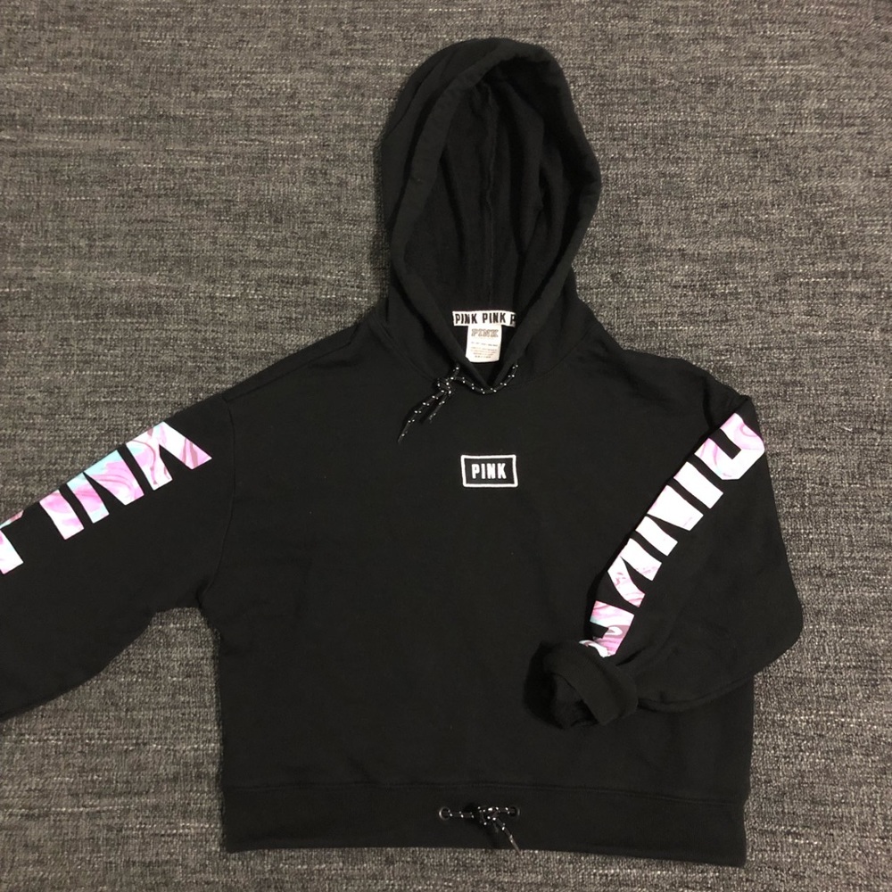 PINK cropped hoodie